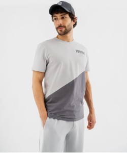 Tee-shirt à manches courtes bicolore homme